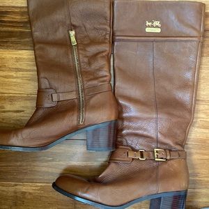 Vintage Sapphire Coach Boots